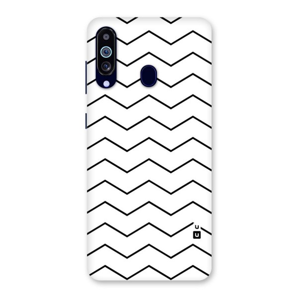 ZigZag Simple Classic Lines Back Case for Galaxy A60