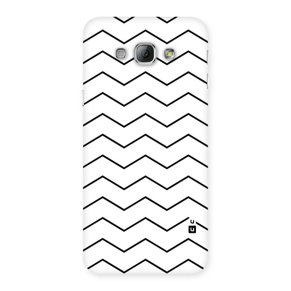 ZigZag Simple Classic Lines Back Case for Galaxy A8