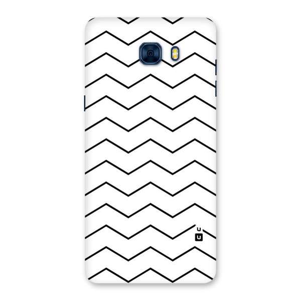 ZigZag Simple Classic Lines Back Case for Galaxy C7 Pro