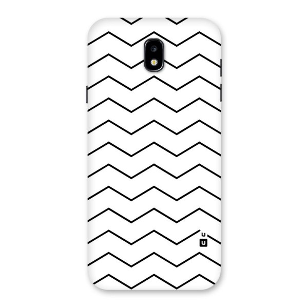 ZigZag Simple Classic Lines Back Case for Galaxy J7 Pro