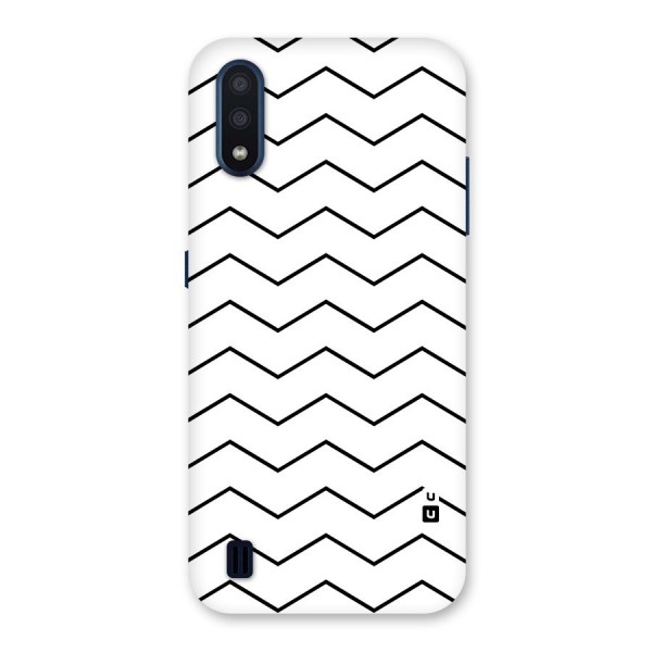 ZigZag Simple Classic Lines Back Case for Galaxy M01