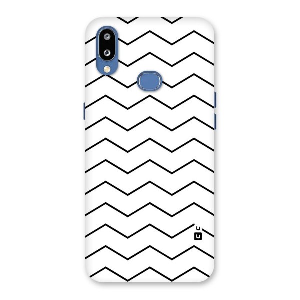 ZigZag Simple Classic Lines Back Case for Galaxy M01s