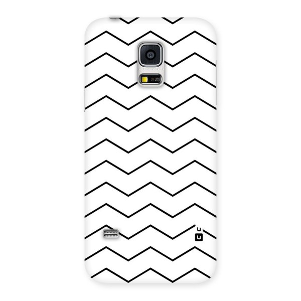 ZigZag Simple Classic Lines Back Case for Galaxy S5 Mini