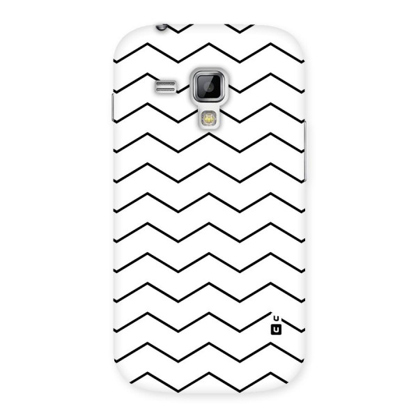 ZigZag Simple Classic Lines Back Case for Galaxy S Duos