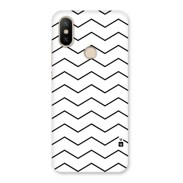 ZigZag Simple Classic Lines Back Case for Mi A2