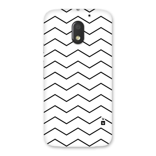 ZigZag Simple Classic Lines Back Case for Moto E3 Power