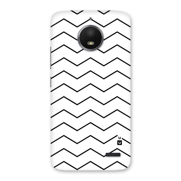 ZigZag Simple Classic Lines Back Case for Moto E4