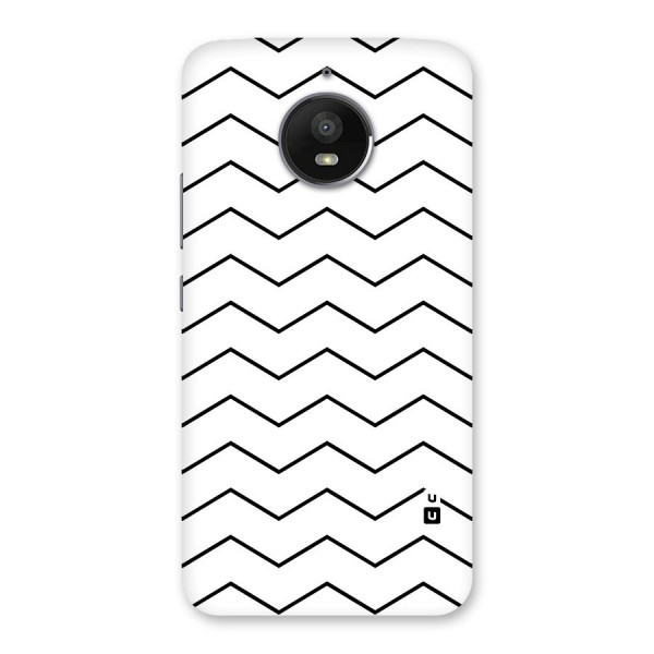 ZigZag Simple Classic Lines Back Case for Moto E4 Plus