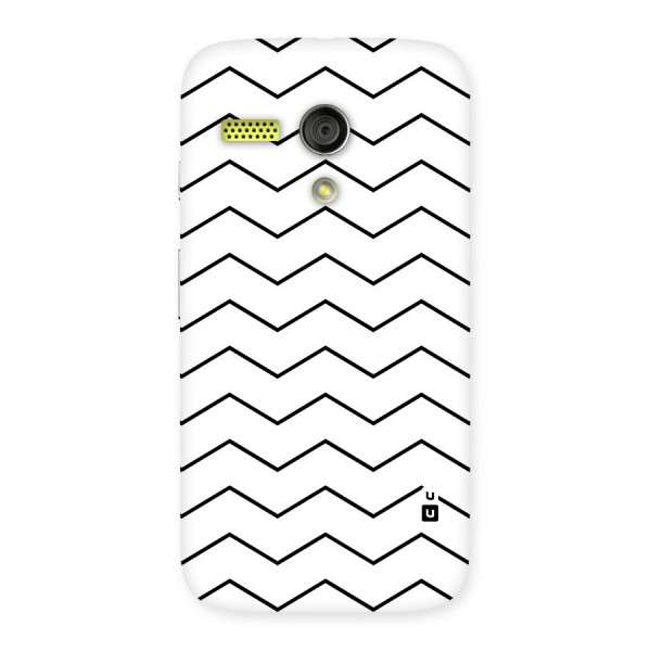 ZigZag Simple Classic Lines Back Case for Moto G