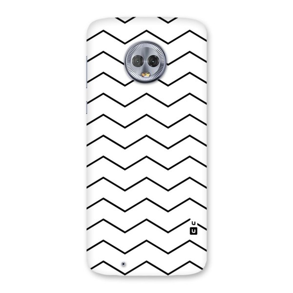 ZigZag Simple Classic Lines Back Case for Moto G6