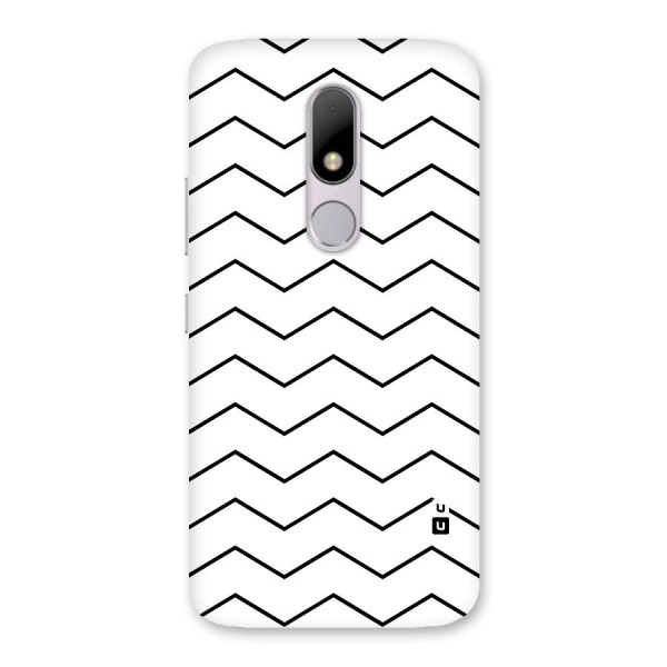 ZigZag Simple Classic Lines Back Case for Moto M