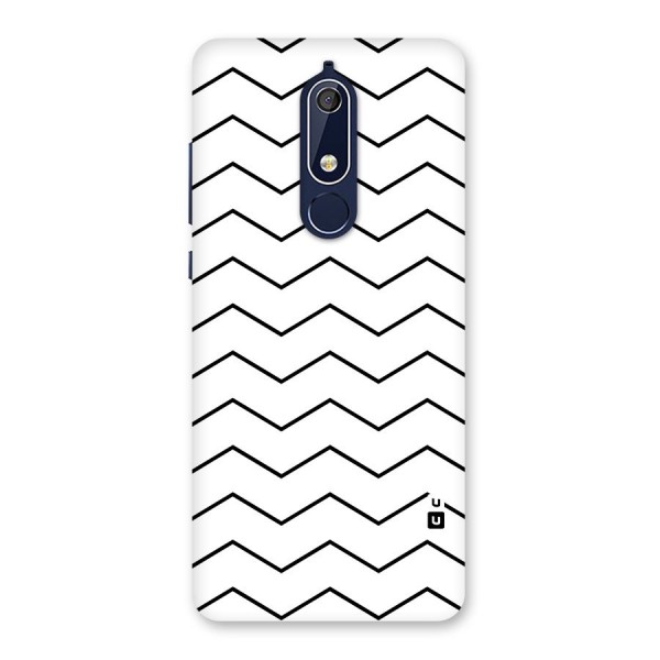 ZigZag Simple Classic Lines Back Case for Nokia 5.1