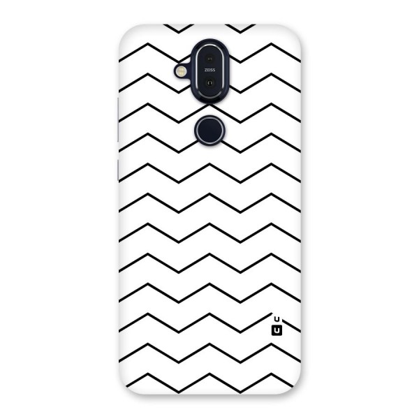 ZigZag Simple Classic Lines Back Case for Nokia 8.1