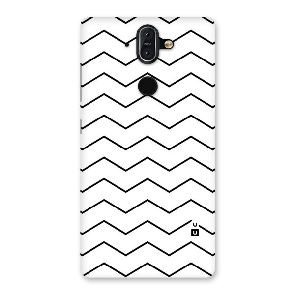 ZigZag Simple Classic Lines Back Case for Nokia 8 Sirocco