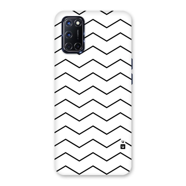 ZigZag Simple Classic Lines Glass Back Case for Oppo A52