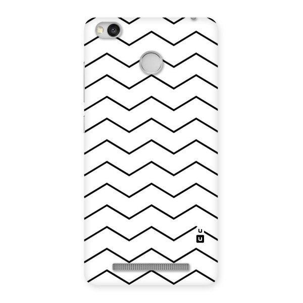 ZigZag Simple Classic Lines Back Case for Redmi 3S Prime