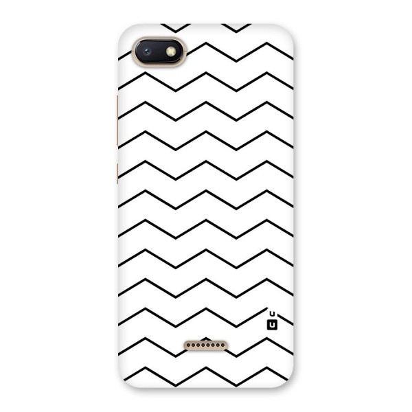 ZigZag Simple Classic Lines Back Case for Redmi 6A