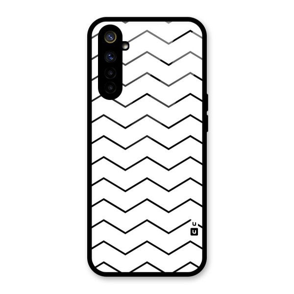 ZigZag Simple Classic Lines Glass Back Case for Realme 6i