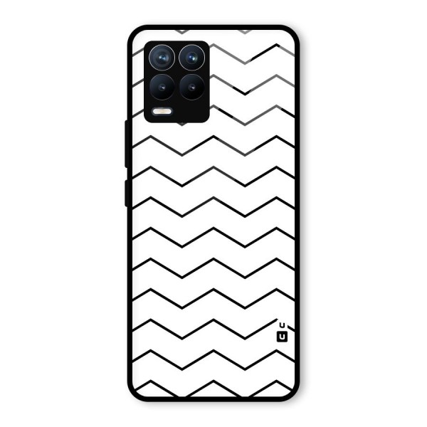 ZigZag Simple Classic Lines Glass Back Case for Realme 8