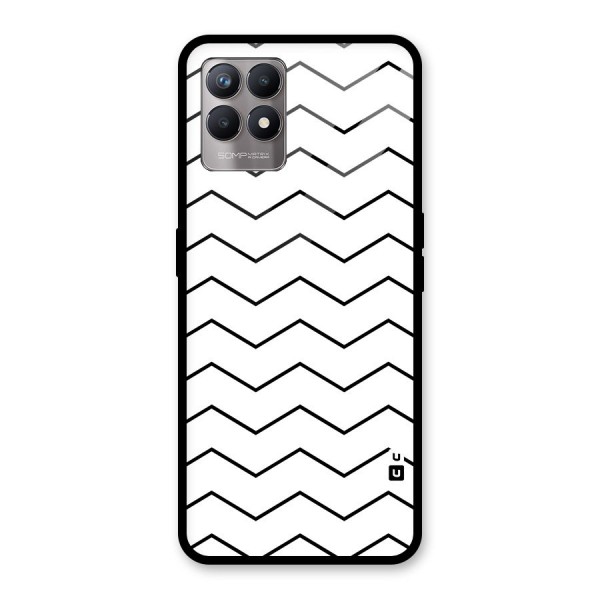 ZigZag Simple Classic Lines Glass Back Case for Realme 8i