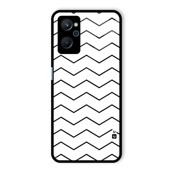 ZigZag Simple Classic Lines Glass Back Case for Realme 9i