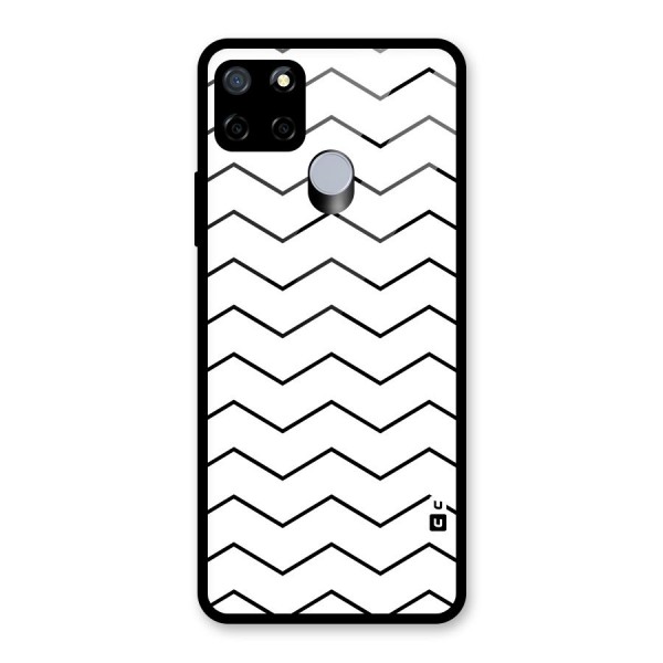 ZigZag Simple Classic Lines Glass Back Case for Realme C15