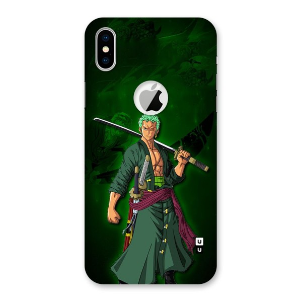 Zoro Ready Back Case for iPhone XS Logo Cut