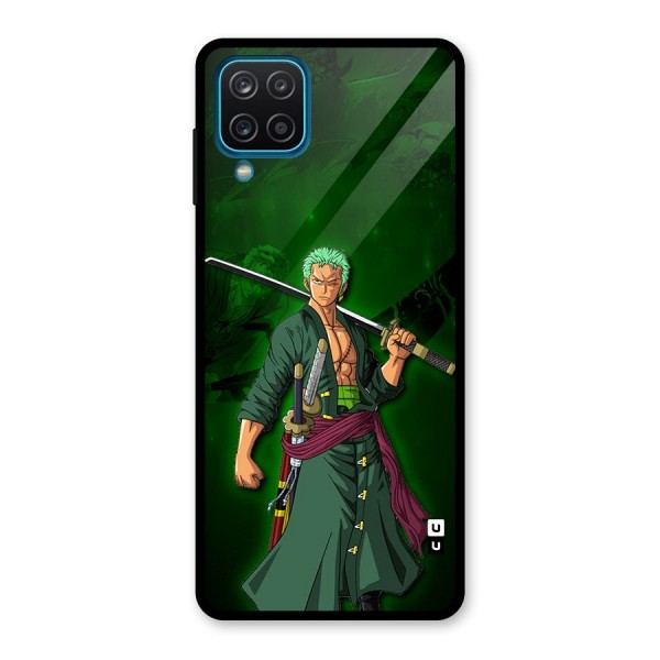 Zoro Ready Glass Back Case for Galaxy A12