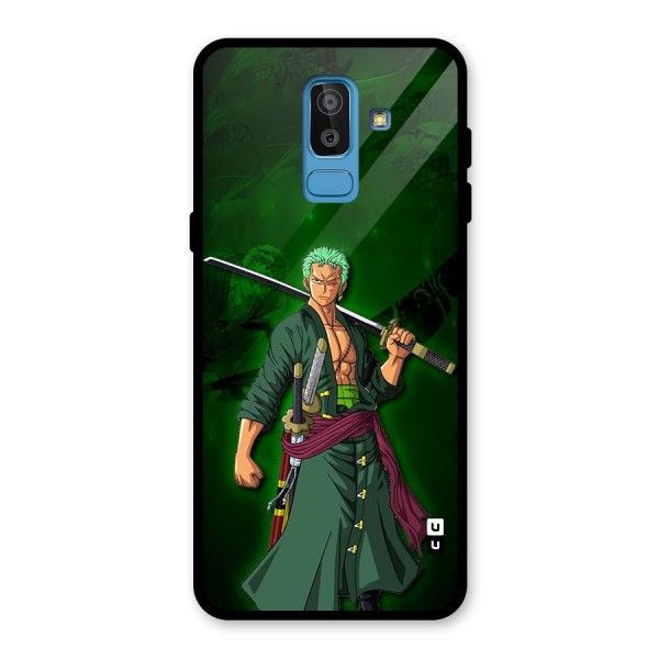 Zoro Ready Glass Back Case for Galaxy J8