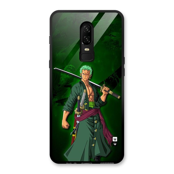 Zoro Ready Glass Back Case for OnePlus 6