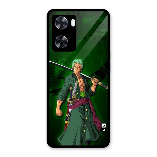 Zoro Ready Glass Back Case for Oppo A77s