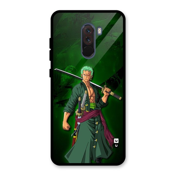 Zoro Ready Glass Back Case for Poco F1