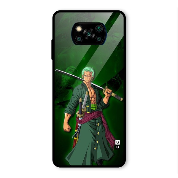 Zoro Ready Glass Back Case for Poco X3 Pro