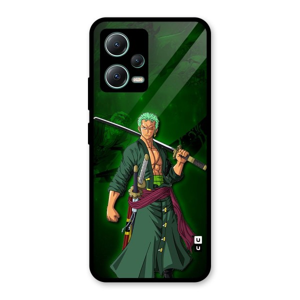 Zoro Ready Glass Back Case for Poco X5