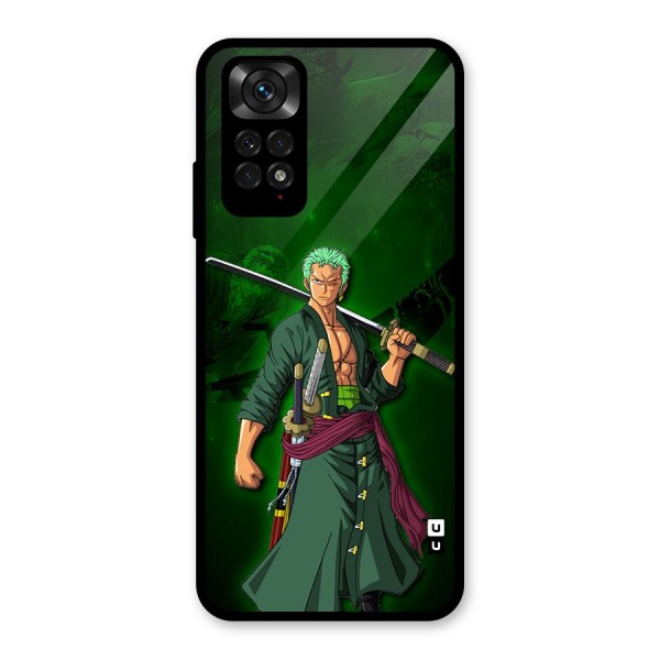 Zoro Ready Glass Back Case for Redmi Note 11S