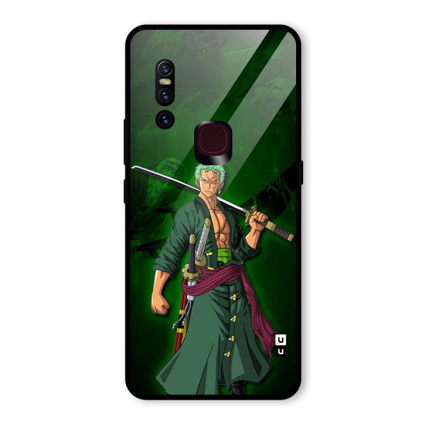 Zoro Ready Glass Back Case for Vivo V15