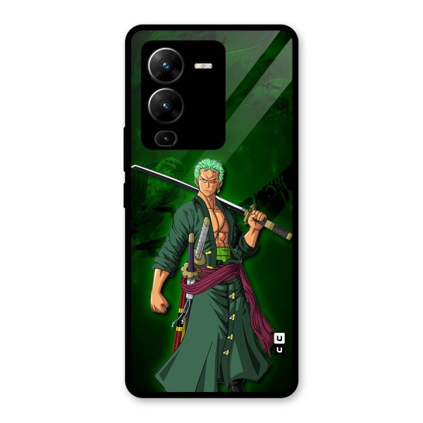 Zoro Ready Glass Back Case for Vivo V25 Pro