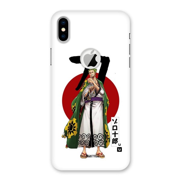 Zoro Stance Back Case for iPhone XS Logo Cut