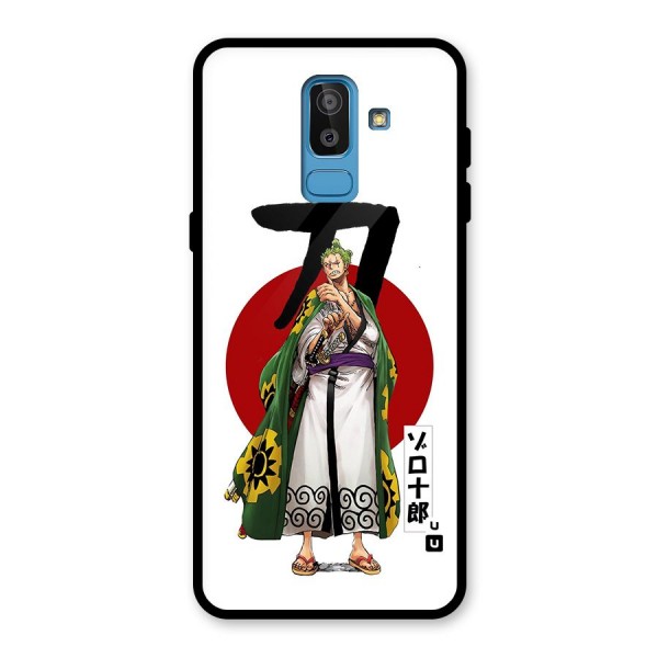 Zoro Stance Glass Back Case for Galaxy J8