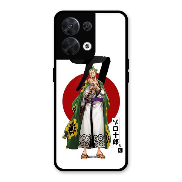 Zoro Stance Glass Back Case for Oppo Reno8 5G