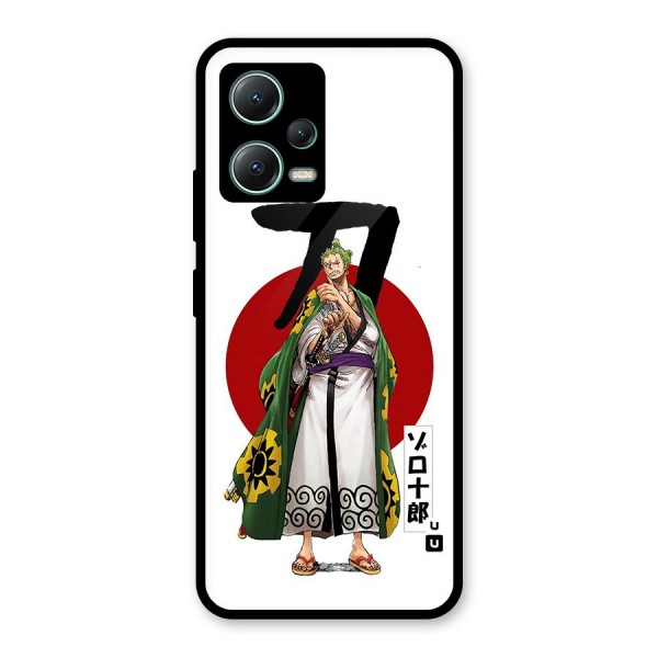 Zoro Stance Glass Back Case for Poco X5