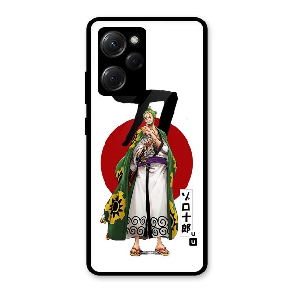 Zoro Stance Glass Back Case for Poco X5 Pro