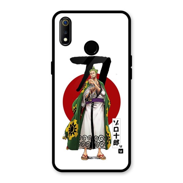 Zoro Stance Glass Back Case for Realme 3