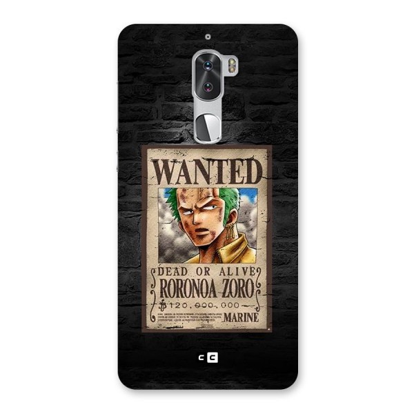 Zoro Wanted Back Case for Coolpad Cool 1