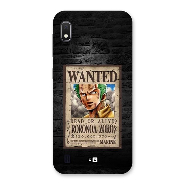 Zoro Wanted Back Case for Galaxy A10