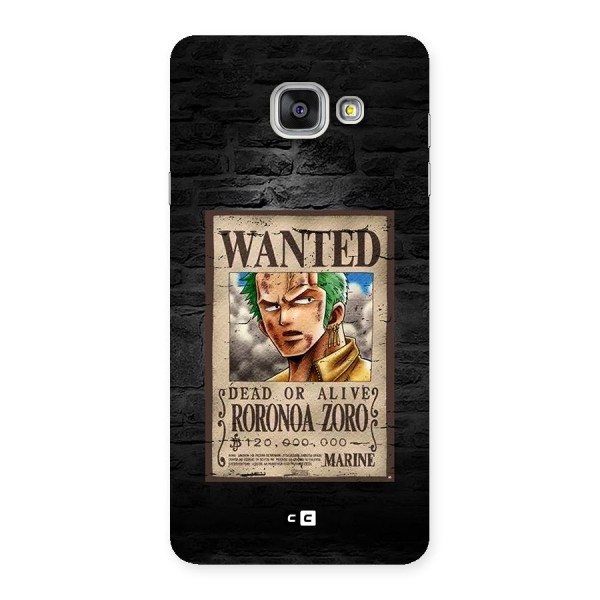 Zoro Wanted Back Case for Galaxy A7 (2016)