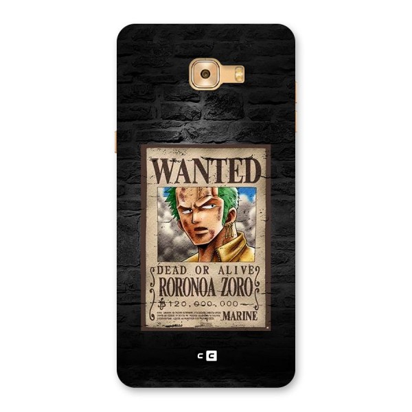 Zoro Wanted Back Case for Galaxy C9 Pro