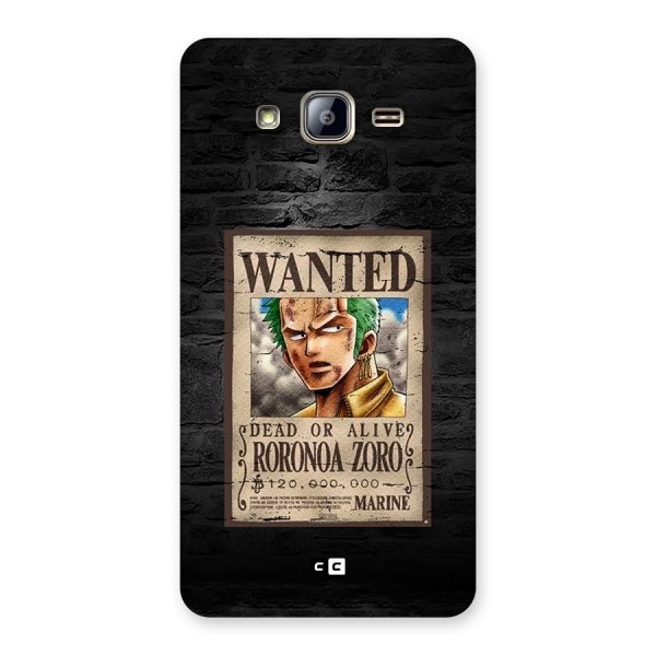 Zoro Wanted Back Case for Galaxy On5