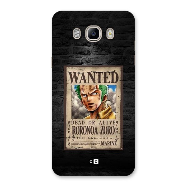 Zoro Wanted Back Case for Galaxy On8