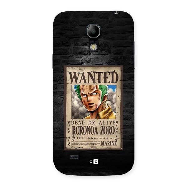 Zoro Wanted Back Case for Galaxy S4 Mini